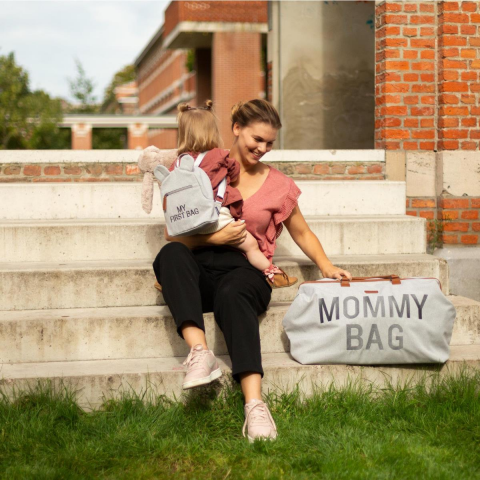 ChildHome Mommy Bag Anne Bebek Bakım Çantası // Kanvas Gri