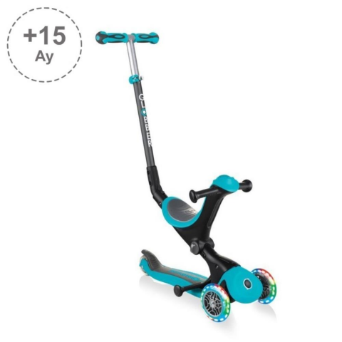 Globber Scooter / Go Up Deluxe Işıklı Teker / Deniz Mavisi