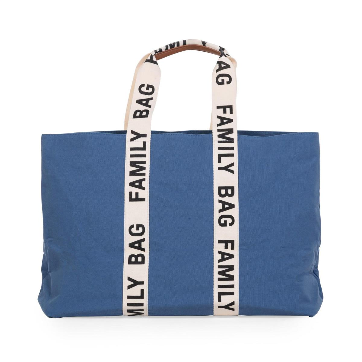 Childhome Family Bag Signature Kanvas Çanta // Indigo