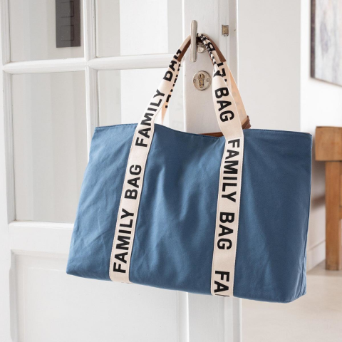 Childhome Family Bag Signature Kanvas Çanta // Indigo