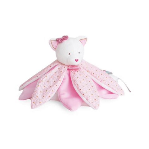 Doudou Hediye Kutulu Pembe Kedi Uyku Arkadaşı 26 cm