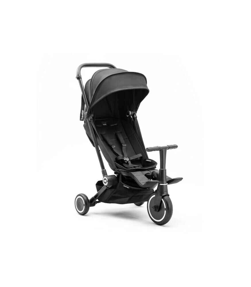 SmarTrike Traveler Hepsi Bir Arada Aktif Kabin Boy Bebek Arabası ve Bisiklet (6 Ay – 4 Yaş) - Onyx Black (Yeni Doğan Yatağı Hediye)