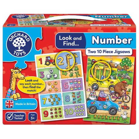 Orchard Toys Bak ve Bul Sayılar (Look&Find Puzzle - Number) 3+Yaş
