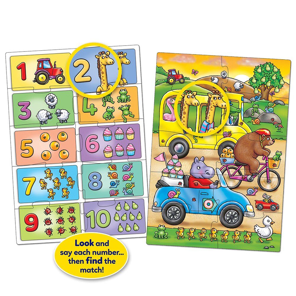 Orchard Toys Bak ve Bul Sayılar (Look&Find Puzzle - Number) 3+Yaş