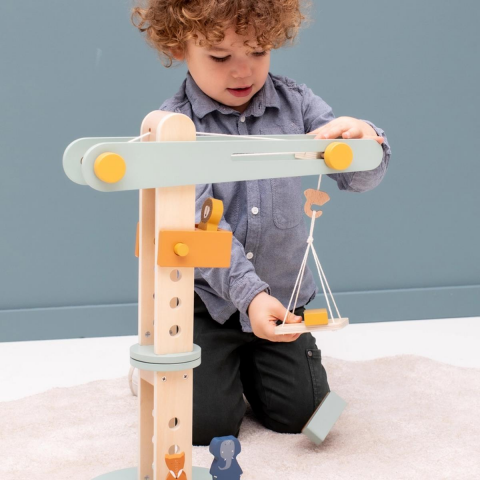 Trixie - Wooden Constructıon Crane - Ahşap İnşaat Vinci