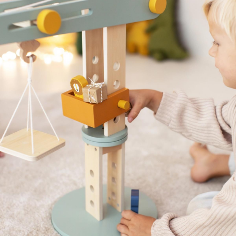 Trixie - Wooden Constructıon Crane - Ahşap İnşaat Vinci