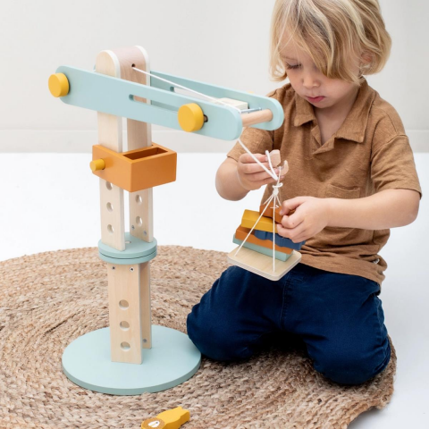 Trixie - Wooden Constructıon Crane - Ahşap İnşaat Vinci