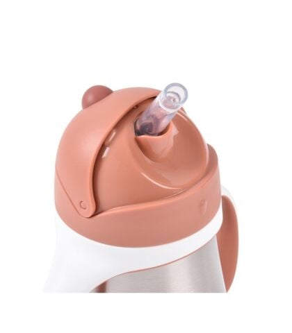 Beaba Çelik Termos Pipetli Suluk (250 ml) -  Terracotta