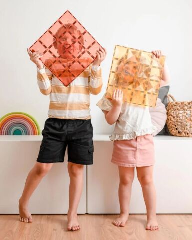 Connetix Pastel Lemon & Peach Base Plate Manyetik Bloklar - 2 Parça