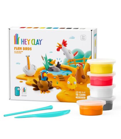 Hey Clay Yaratıcı Kil Seti - Farm Birds
