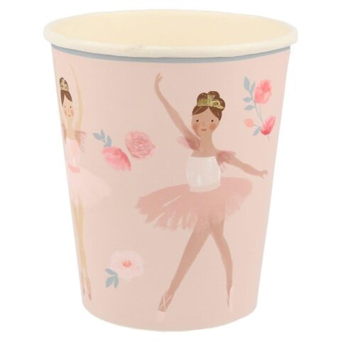 Meri Meri - Ballet Cups - Balerin Bardaklar - 8'Li