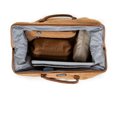 Childhome - Mommy Bag - Anne-Bebek Bakım Çantası - Teddy - Kahve