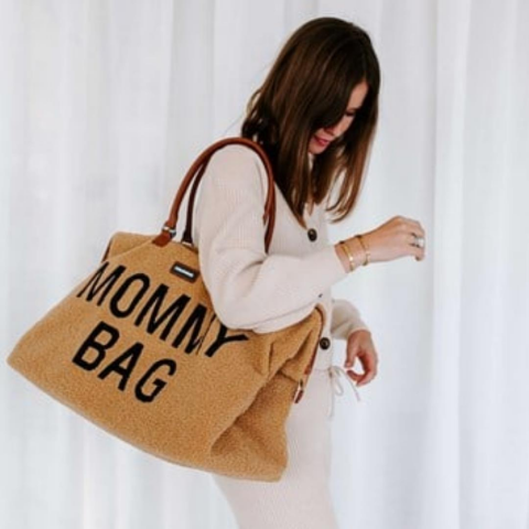 Childhome - Mommy Bag - Anne-Bebek Bakım Çantası - Teddy - Kahve