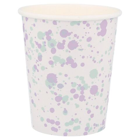 Meri Meri - Speckled Cups - Noktalı Bardaklar - 8'li