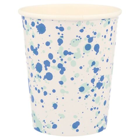 Meri Meri - Speckled Cups - Noktalı Bardaklar - 8'li