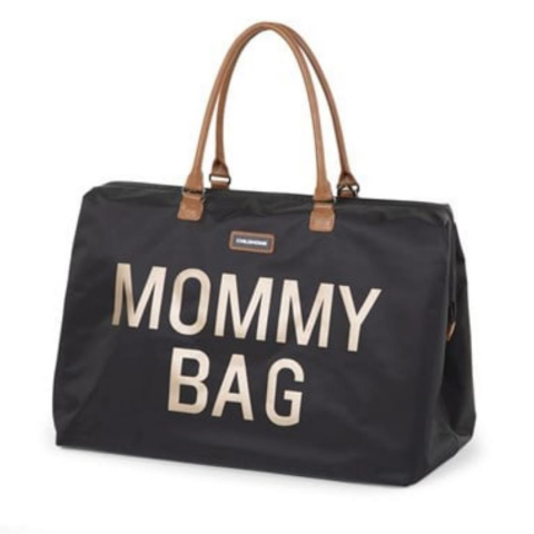 Childhome - Mommy Bag - Anne-Bebek Bakım Çantası – Siyah - Gold