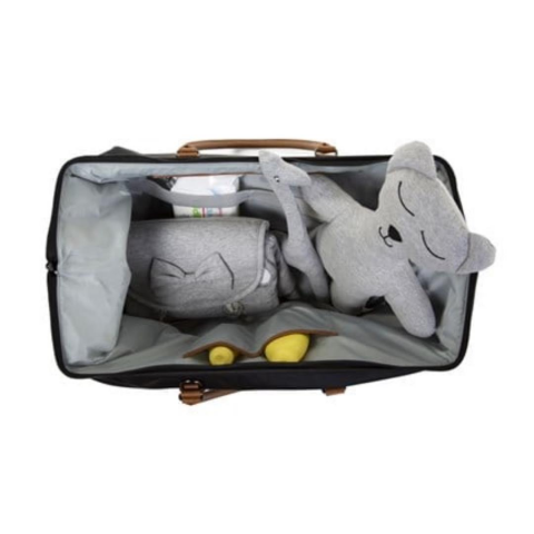 Childhome - Mommy Bag - Anne-Bebek Bakım Çantası – Siyah - Gold