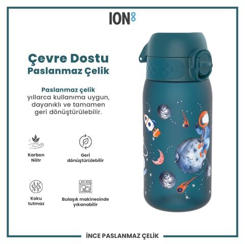 Ion8 - Çocuk Suluk - Uzay - 350 ml - Sızdırmaz - BPA İçermeyen