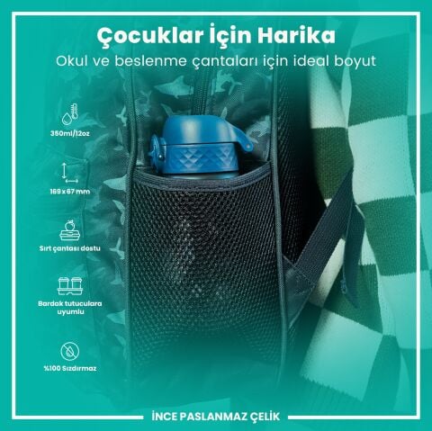 Ion8 - Çocuk Suluk - Uzay - 350 ml - Sızdırmaz - BPA İçermeyen