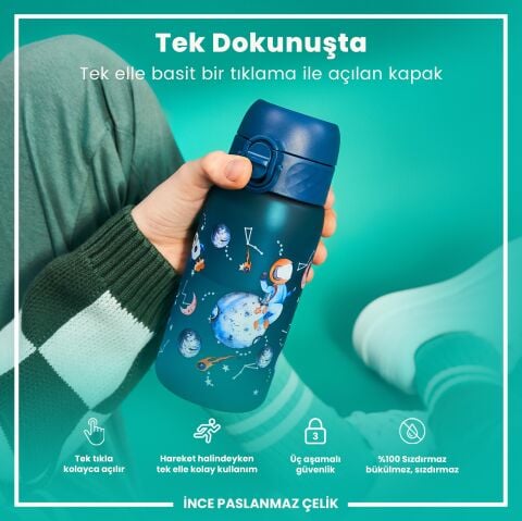 Ion8 - Çocuk Suluk - Uzay - 350 ml - Sızdırmaz - BPA İçermeyen