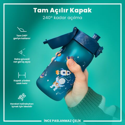 Ion8 - Çocuk Suluk - Uzay - 350 ml - Sızdırmaz - BPA İçermeyen