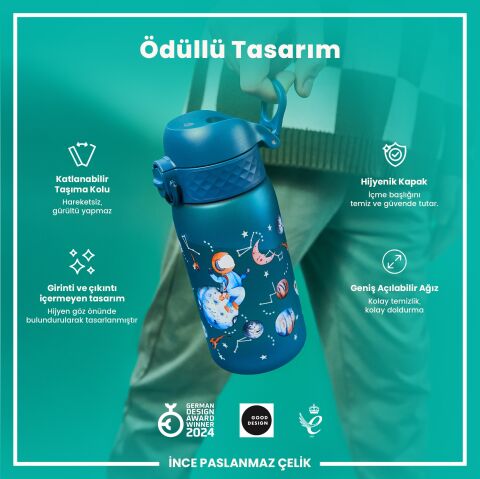 Ion8 - Çocuk Suluk - Uzay - 350 ml - Sızdırmaz - BPA İçermeyen