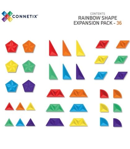 Connetix Rainbow Shape Expansion Pack Manyetik Bloklar - 36 Parça