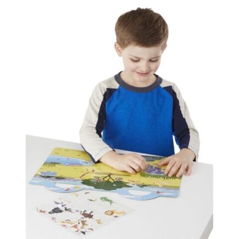 Melissa&Doug Kabartmalı Puffy Çıkartma Kitabı - Safari