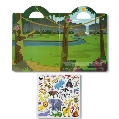 Melissa&Doug Kabartmalı Puffy Çıkartma Kitabı - Safari