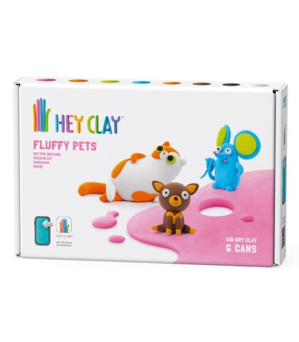 Hey Clay Yaratıcı Kil Seti - Persian cal, Mouse, Chihuahua