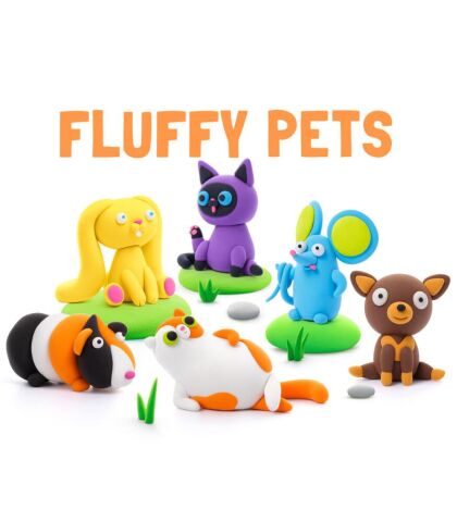 Hey Clay Yaratıcı Kil Seti - Persian cal, Mouse, Chihuahua