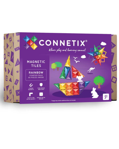 Connetix Rainbow Starter Pack Manyetik Bloklar - 60 Parça
