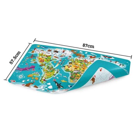 Hape 2in1 Dünya Turu Yapboz ve Kutu Oyunu