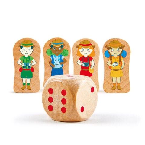 Hape 2in1 Dünya Turu Yapboz ve Kutu Oyunu