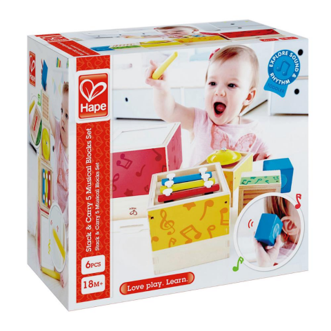 Hape Stacking Oyuncak Müzik Seti / Stacking Music Set