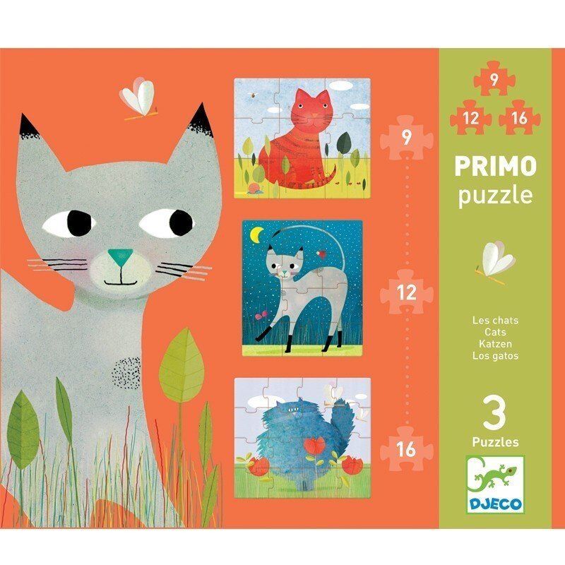 Djeco İlerleyen Puzzle / Cats - Primo Puzzle