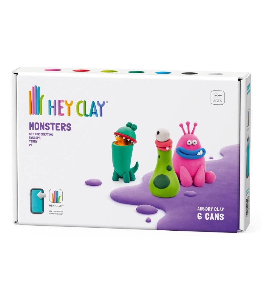 Hey Clay Yaratıcı Kil Seti - Cyclops, Terry, Pi