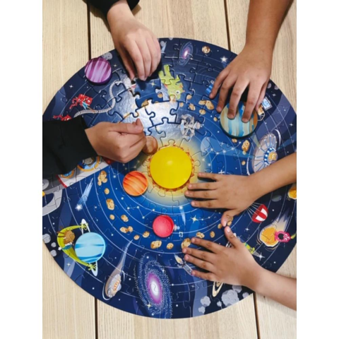 Hape Puzzle Güneş Sistemi Yuvarlak Yapboz / Solar System Puzzle
