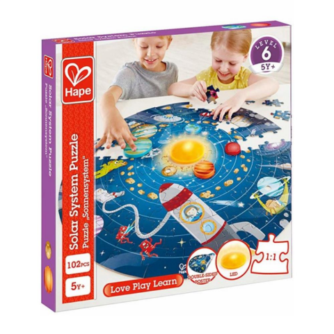 Hape Puzzle Güneş Sistemi Yuvarlak Yapboz / Solar System Puzzle
