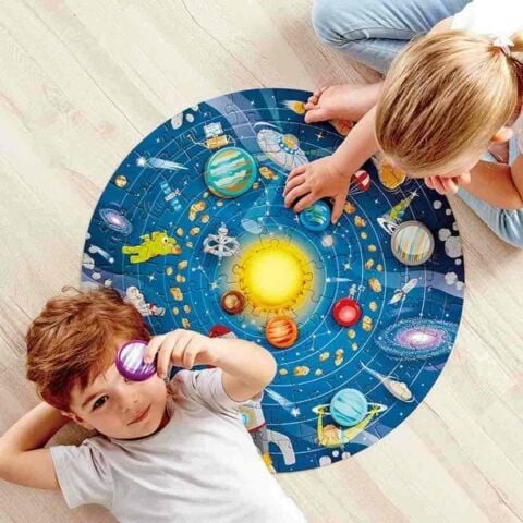Hape Puzzle Güneş Sistemi Yuvarlak Yapboz / Solar System Puzzle