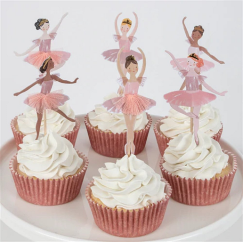Meri Meri - Ballerina Cupcake Kit - Balerin Cupcake Seti - 24'Lü