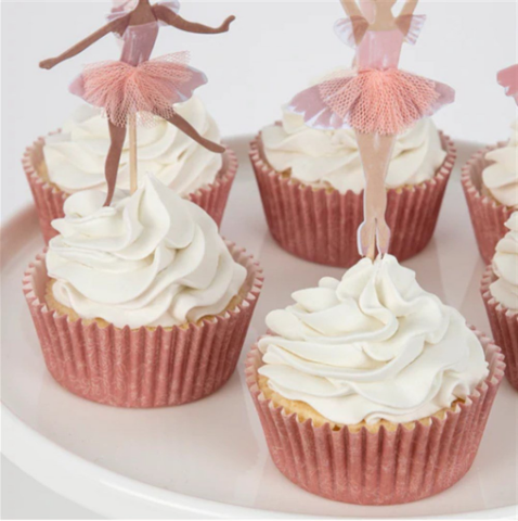 Meri Meri - Ballerina Cupcake Kit - Balerin Cupcake Seti - 24'Lü
