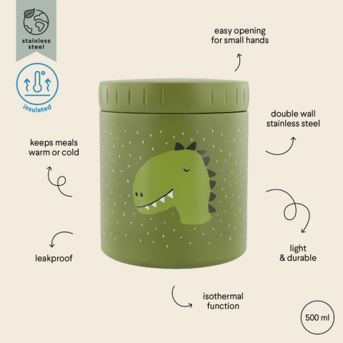 Trixie Insulated Lunch Pot 500 ML - Termal Öğle Yemeği Kabı - Mr. Dino