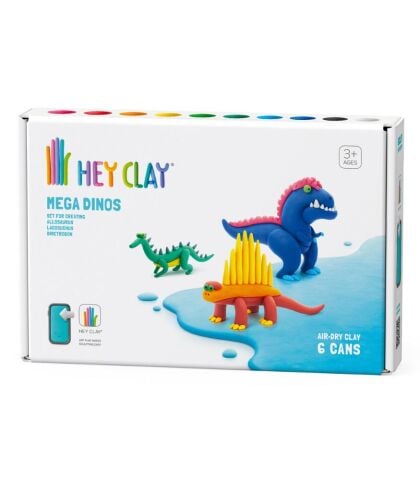 Hey Clay Yaratıcı Kil Seti - Lagosuchus, Allosaurus, Dimetrodon