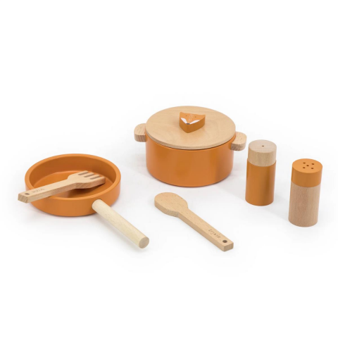 Trixie Mr.Fox - Wooden Cooking Set - Ahşap Oyuncak Pişirme Seti