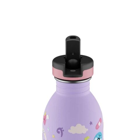 24Bottles - Kids Bottle Music Friends Pipetli Paslanmaz Çelik Çocuk Su Matarası 500 ml