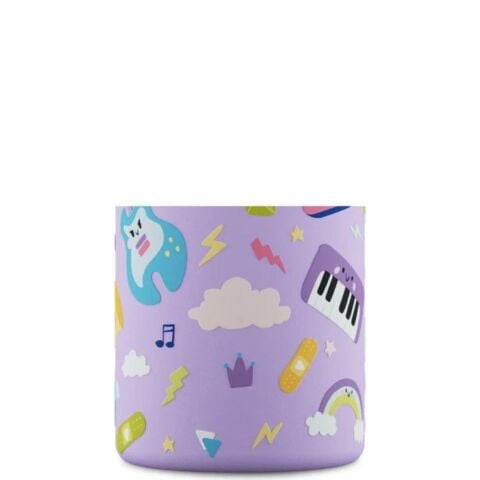 24Bottles - Kids Bottle Music Friends Pipetli Paslanmaz Çelik Çocuk Su Matarası 500 ml