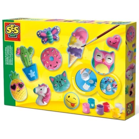 SES Creative Kalıba Dök ve Boya - Mutlu Figürler