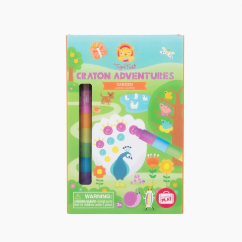 Tiger Tribe Boyama Seti - Bahçe / Crayon Adventures - Garden