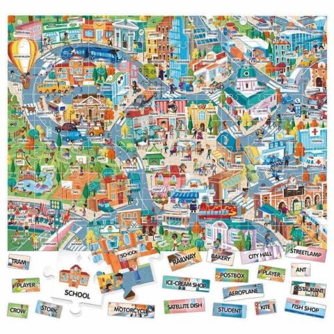 Headu Easy English 100 Words - My City (4-8 Yaş)